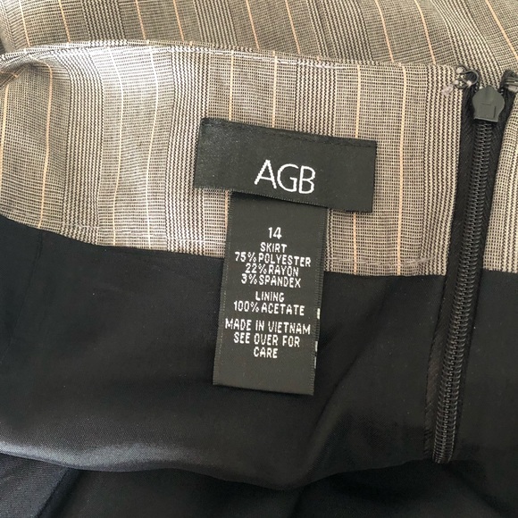 NWT Women’s pencil skirt AGB Grey with pink - Picture 8 of 8